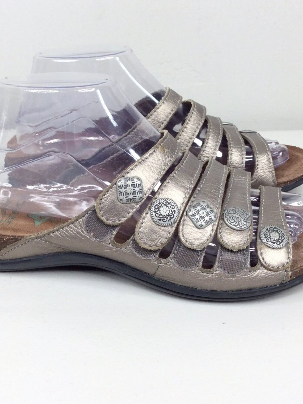Dansko Janie Leather Strappy Slides Women's 39 EU / 8.5-9 US Slip On Comfort